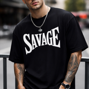 SAVAGE Oversized T-Shirt – Bold Street Luxury